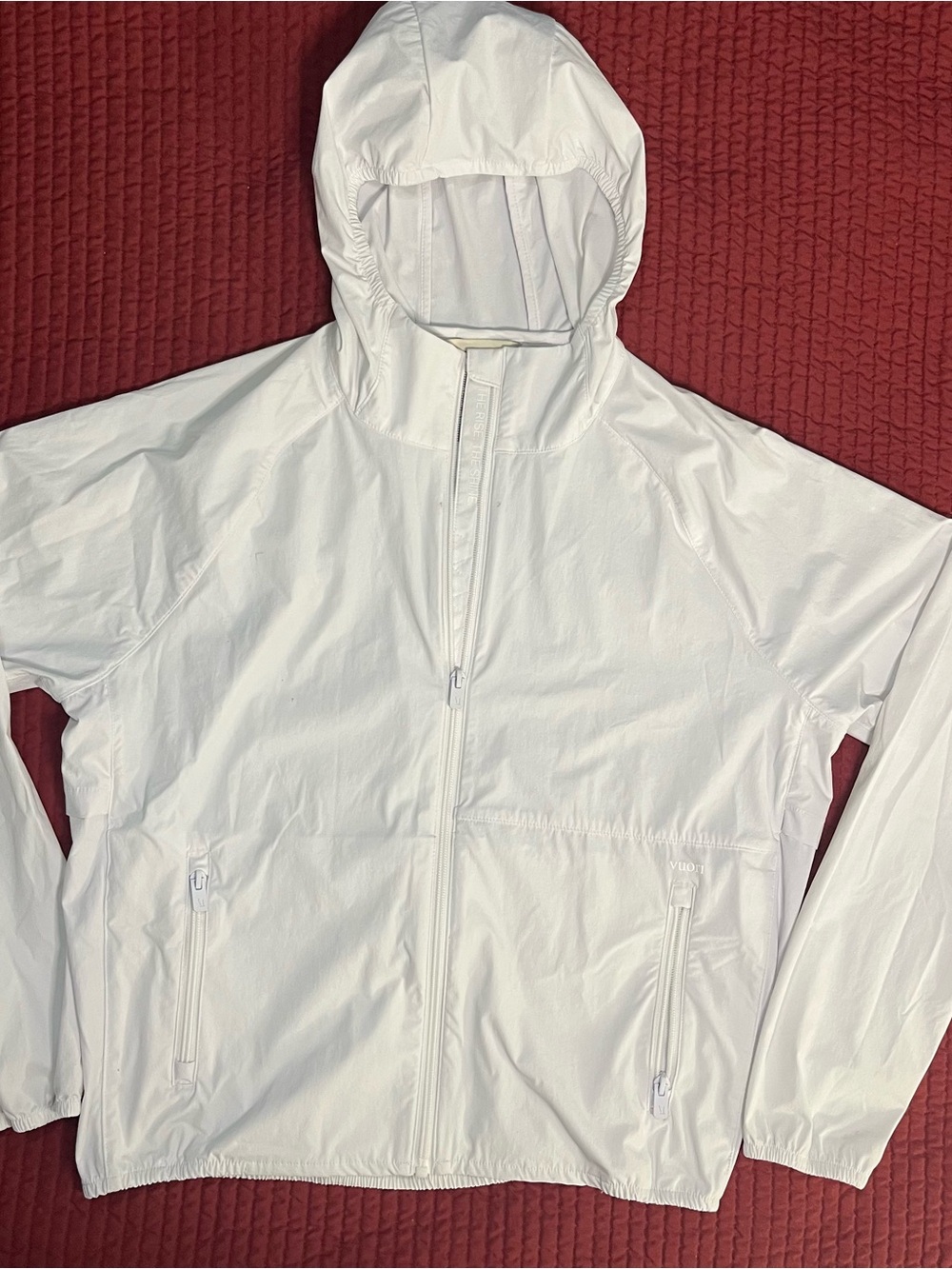 Vuori Women's Renew Trainer Shell Jacket White Size Small Windbreaker VW5007